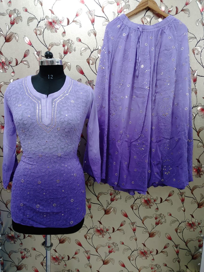 Short Kurti With Sharara