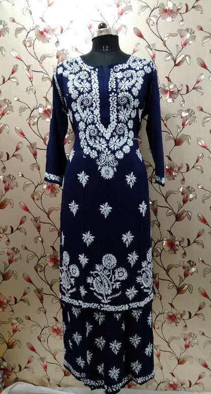 Rayon Kurti With Palazzo