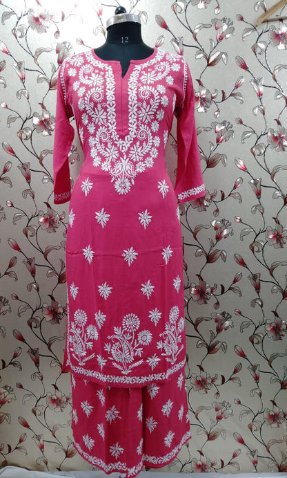 Rayon Kurti With Palazzo