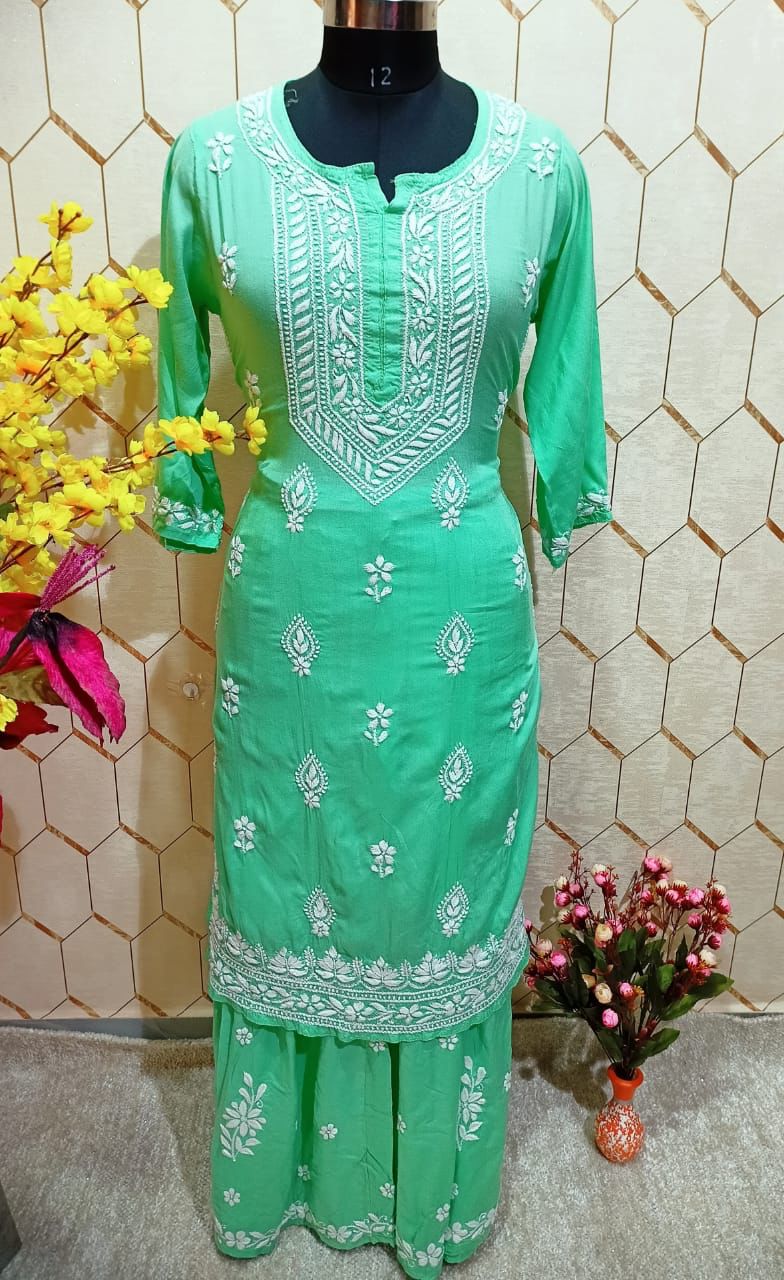 Modal Kurti With Gharara