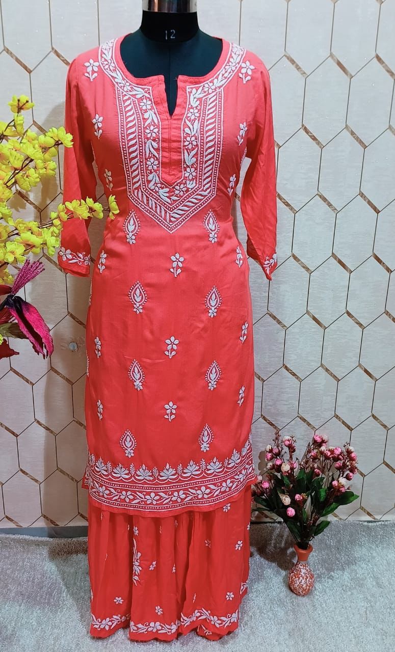 Modal Kurti With Gharara