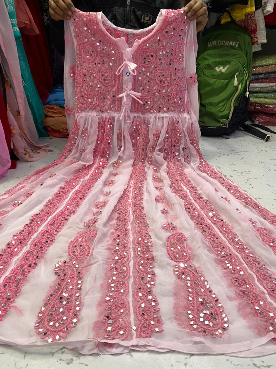 Mirror Work Gown