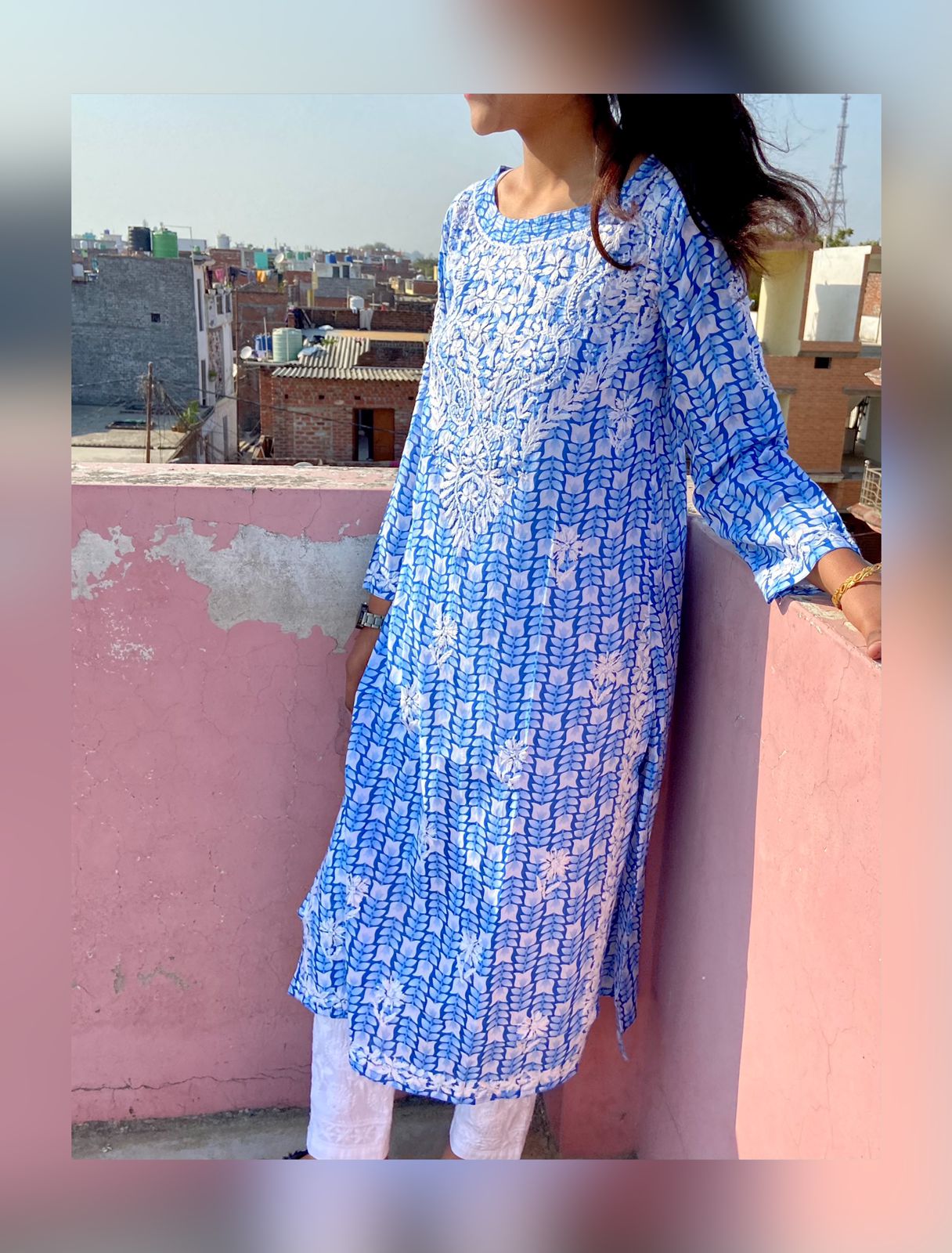 Mul Mul Printed Kurti