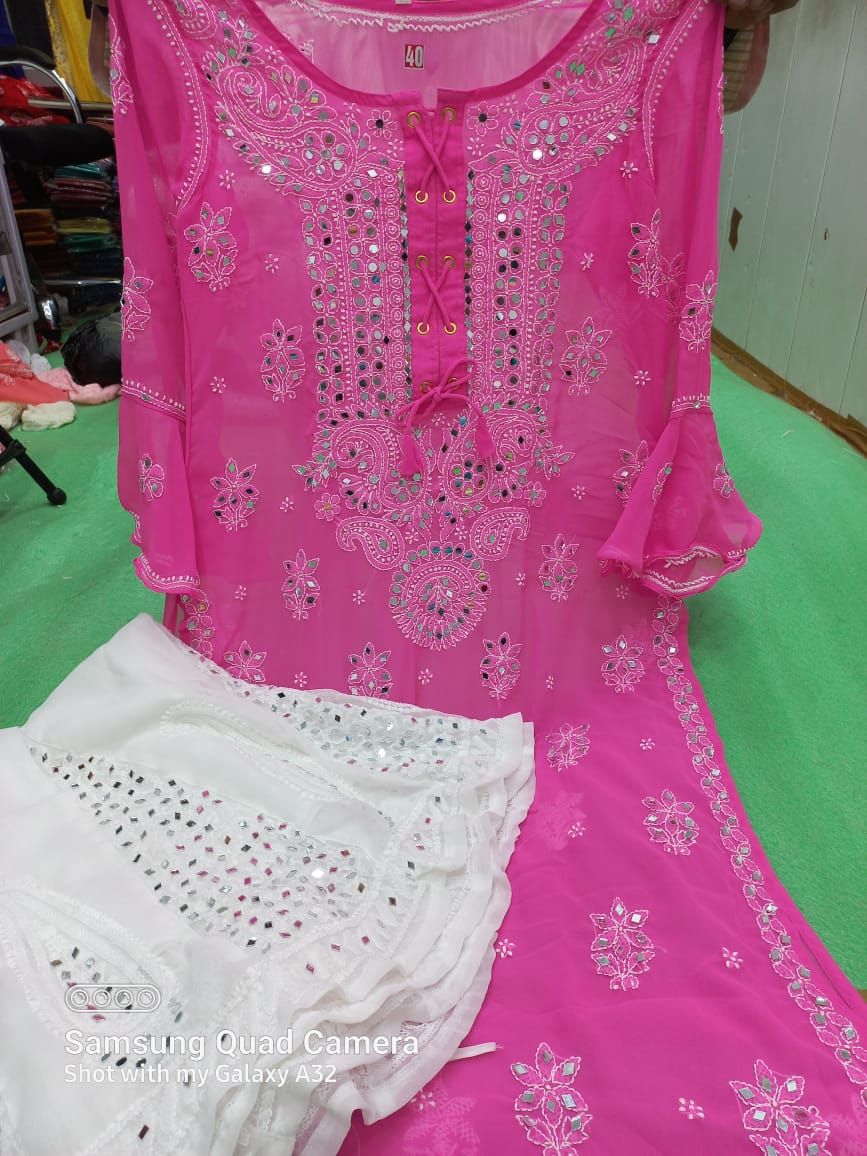 Georgette Kurti With Sharara