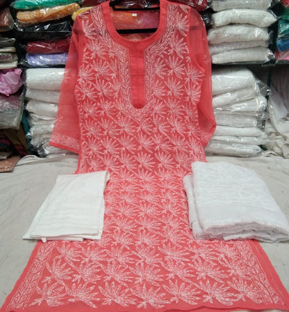 Georgette Kurti With Sharara