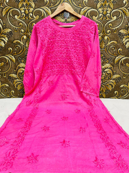 Booti Cotton Kurti With Pant