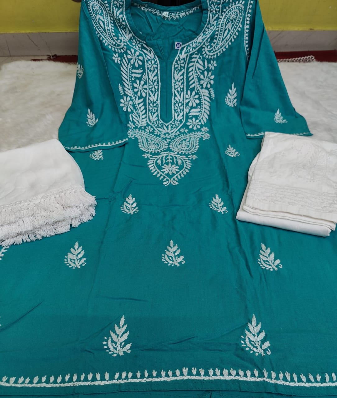 Rayon Kurti 3pc Set