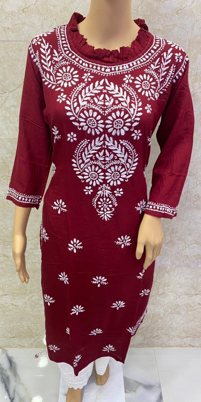 Rayon Kurti With Palazzo