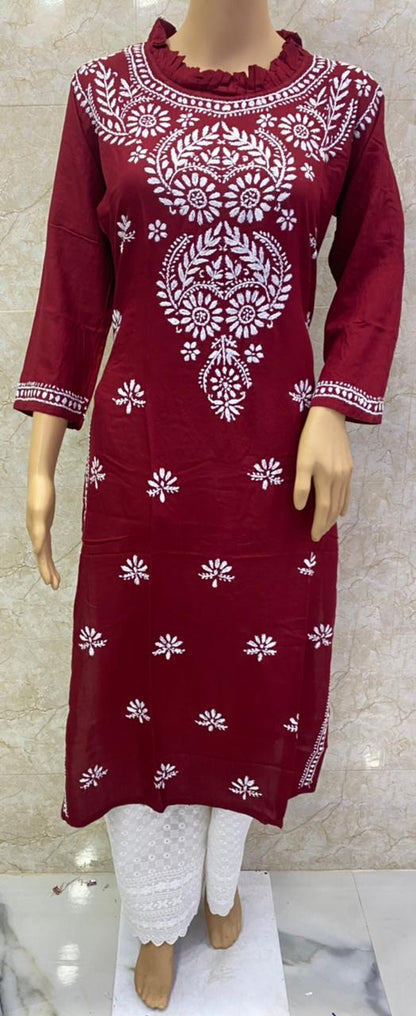 Rayon Kurti With Palazzo