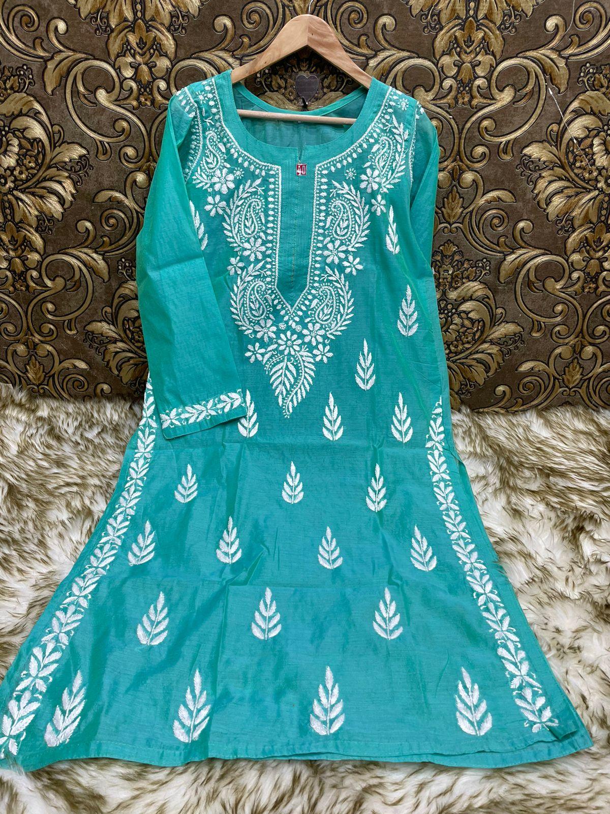 Chanderi Kurti - The Chikan Company