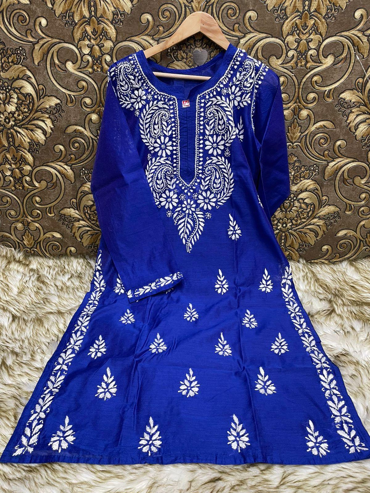 Chanderi Kurti - The Chikan Company