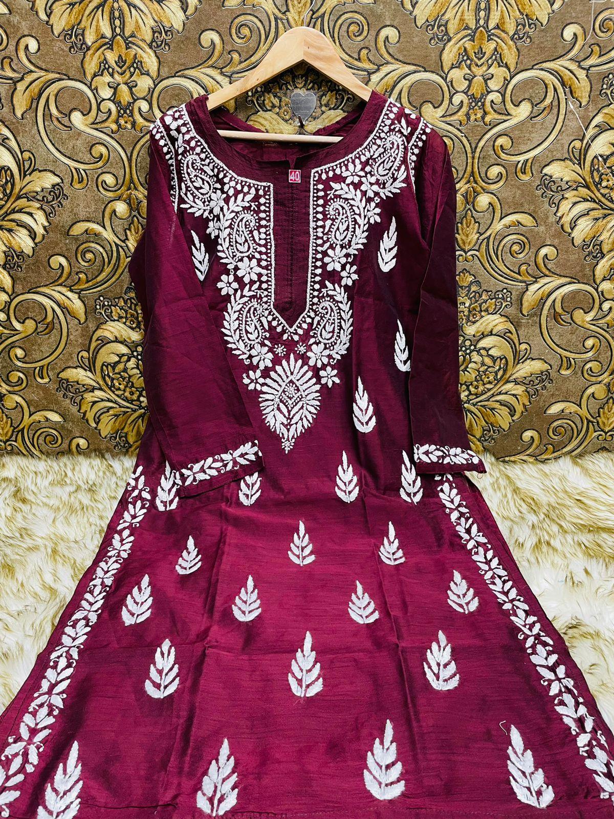 Chanderi Kurti - The Chikan Company