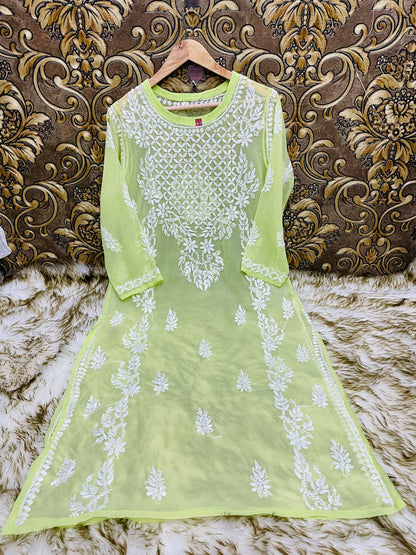 Georgette Gala Panel Kurti