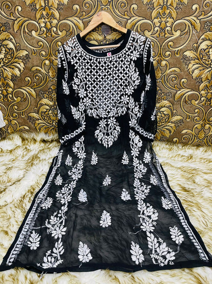 Georgette Gala Panel Kurti