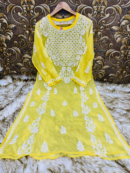 Georgette Gala Panel Kurti