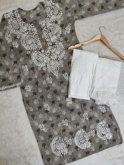 Mul Mul Kurta 3pc Set