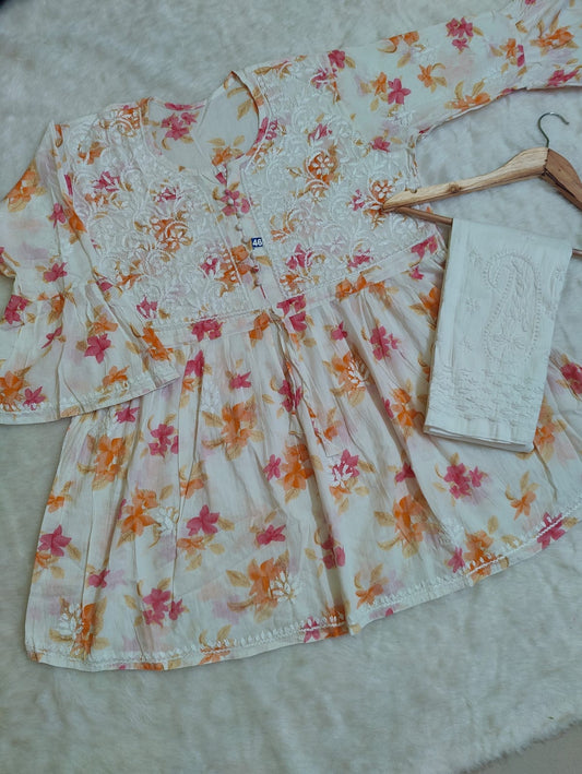 Mul Mul Short Gown 2pc Set