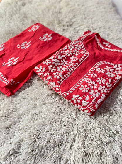 Printed Mul Mul 2pc Set