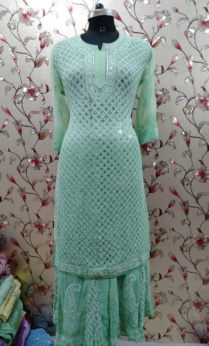 Georgette Kurti With Sharara