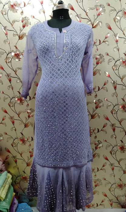 Georgette Kurti With Sharara