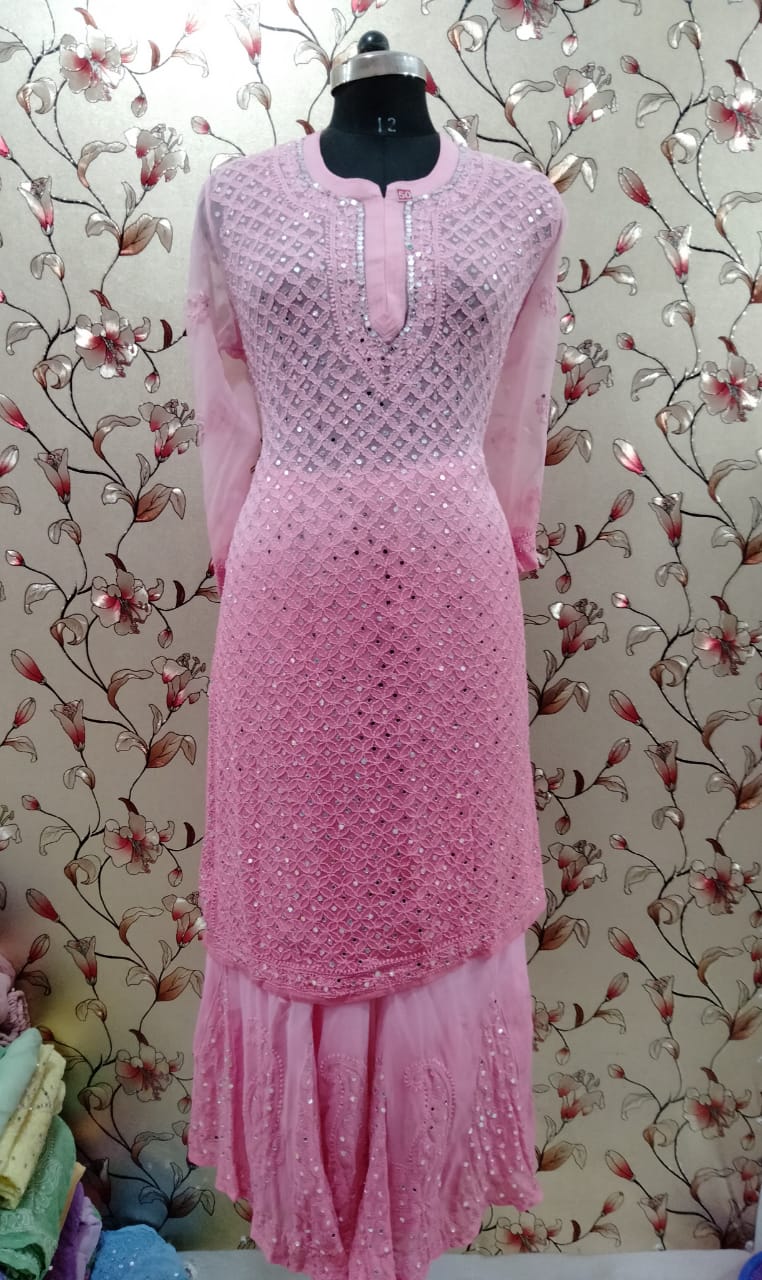 Georgette Kurti With Sharara