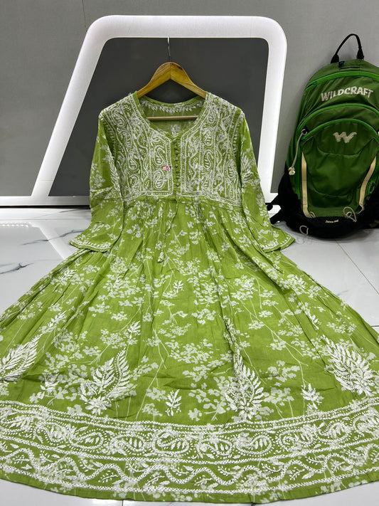 Mul Mul Printed Gown