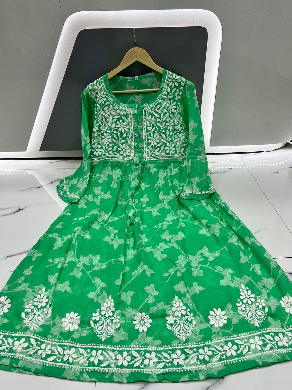 Mul Mul Printed Gown