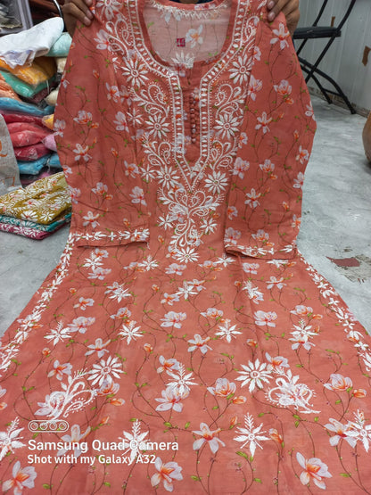 Chanderi Silk Kurti