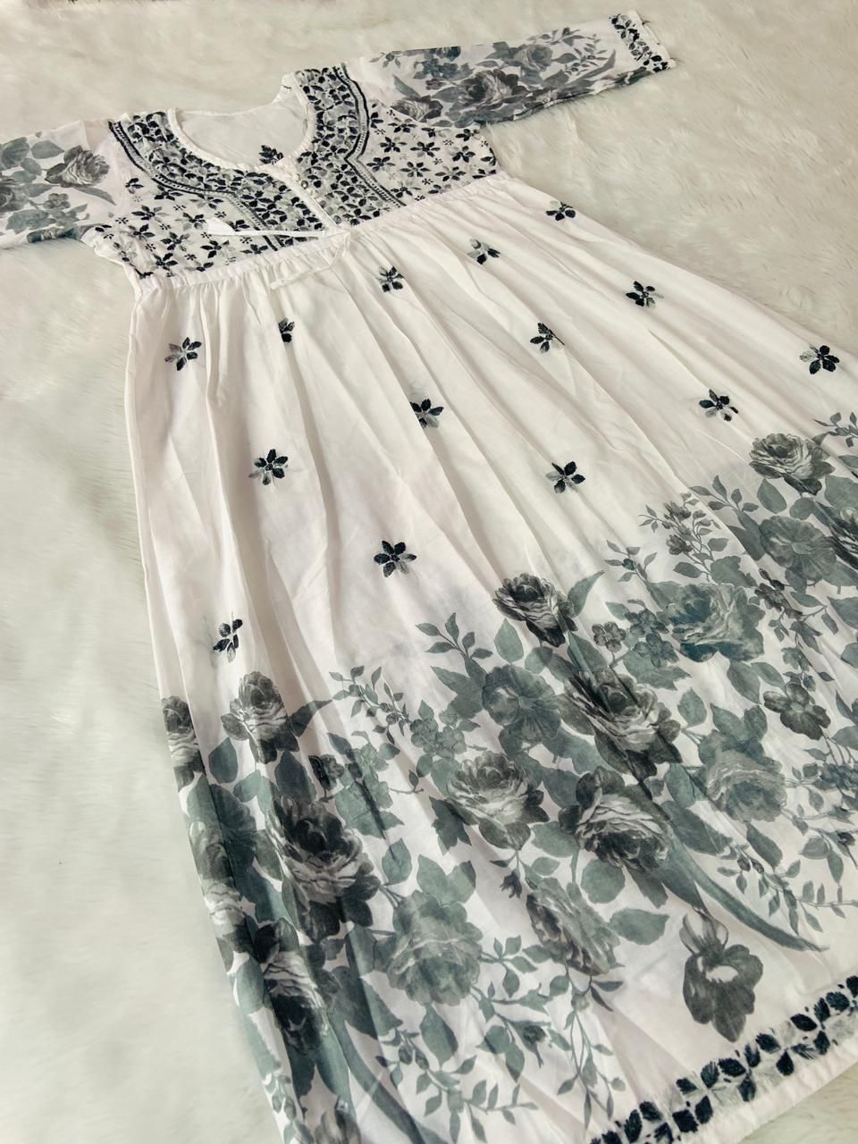 Cotton Printed Gown