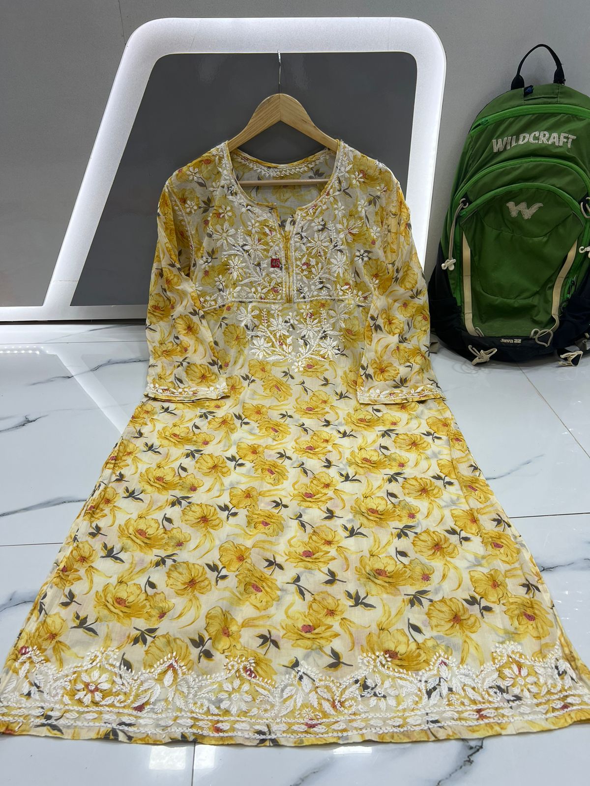 Printed Mul Mul Kurti