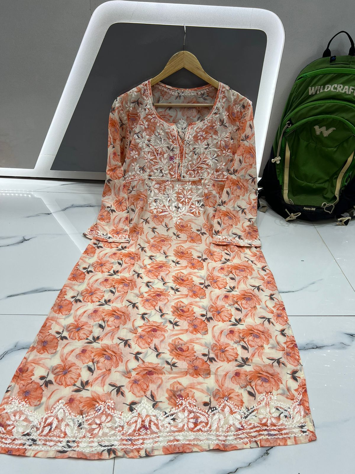 Printed Mul Mul Kurti