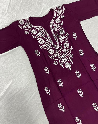 Rayon Kurti And Palazzo