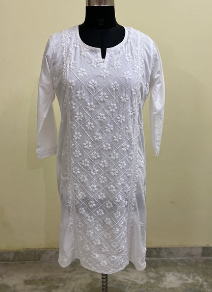 White crisscross kurti